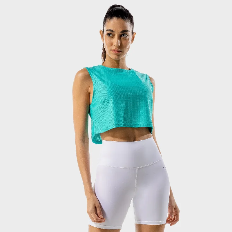 Chic Clothes For Women Limitless Crop Top - Aqua