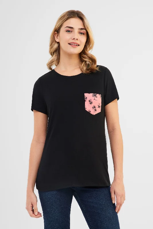 Women's Formal Apparel T-shirt à poche en coton, 2/30$ - Femme