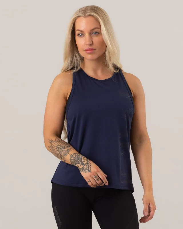 Trendy Looks On Sale ICIW Loose Cut Tank Top - Deep Navy