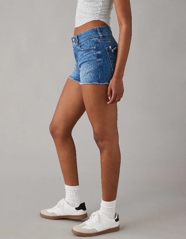 Trendy Fashion Sale AE Next Level High-Waisted Denim Short Short