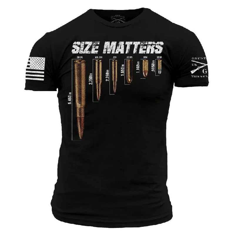 Huge Markdowns Size Matters T-Shirt - Black