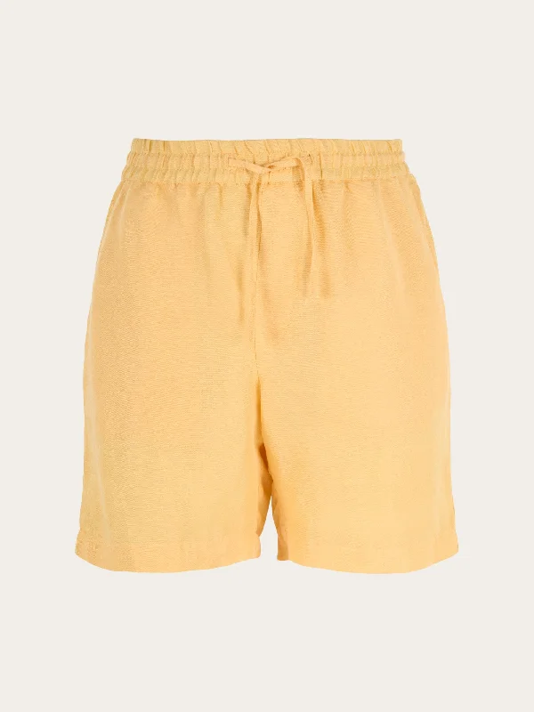 Seasonal Picks POSEY linen mix elastic waist shorts - Impala