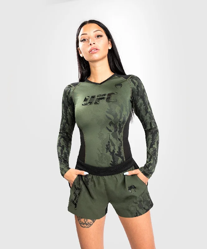 Women's Seasonal Apparel UFC Venum Authentic Fight Week Women's Performance Shorts - Khaki