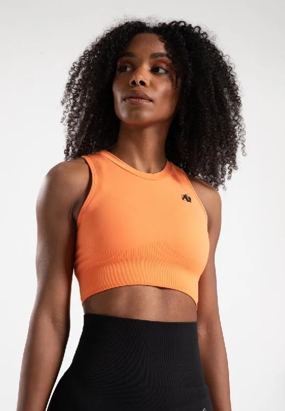 Huge Discounts This Week Gorilla Wear Olivia Seamless Crop Top - Peach