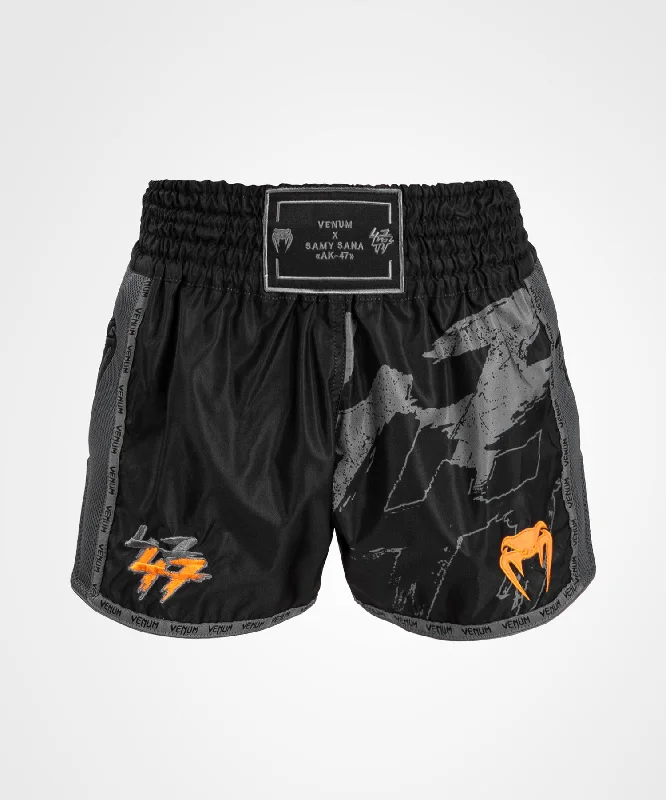 Women's Outfit Venum S47 Muay Thaï Short - Black/Orange