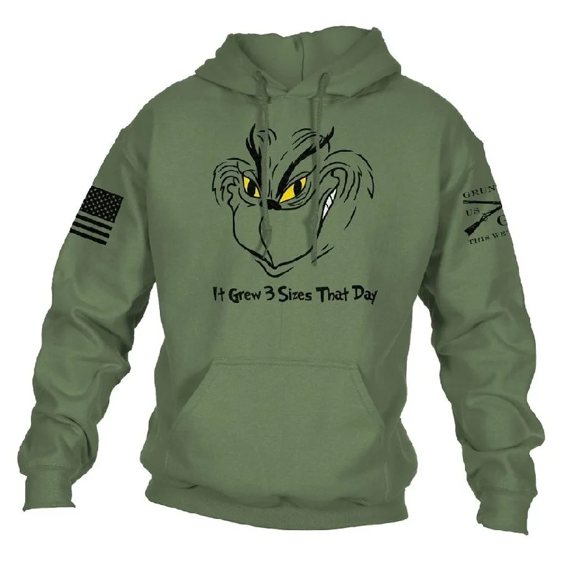 Stupidly Low Prices Grinch Grows Hoodie - Military Green