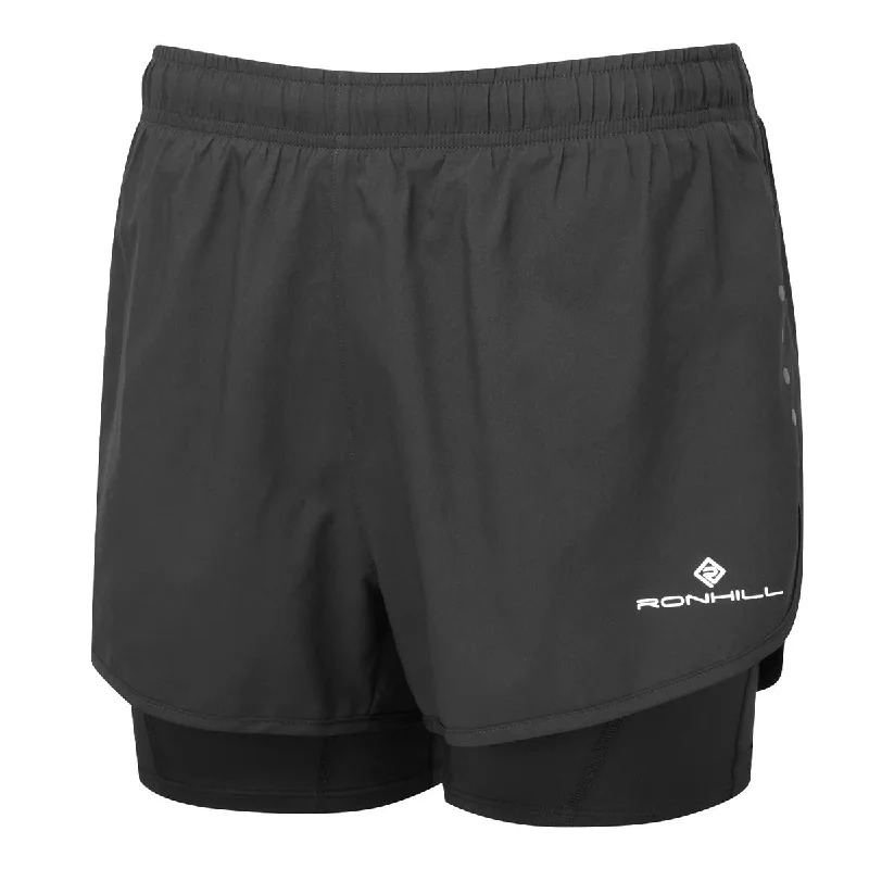 Women's Office Clothing Ronhill Core Twin Running Shorts - Womens - Black