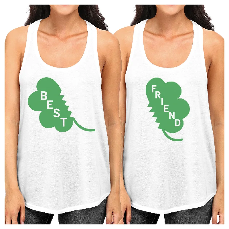 Women's Stylish Professional Garments Best Friend Clover Best Friend Matching Tanks For St Patricks Day