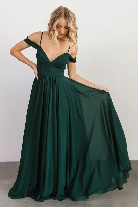 Crazy Discounts, Hurry Up Bianca Lace Maxi Dress | Emerald