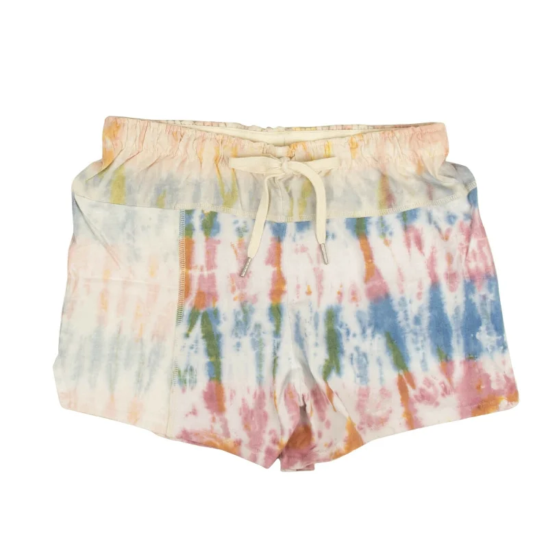 Affordable Luxury Women's Garments White Reconstructed Tie Dye Shorts