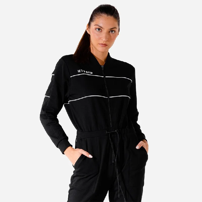 Women's High-Fashion Garments Hybrid Jumpsuit - Black