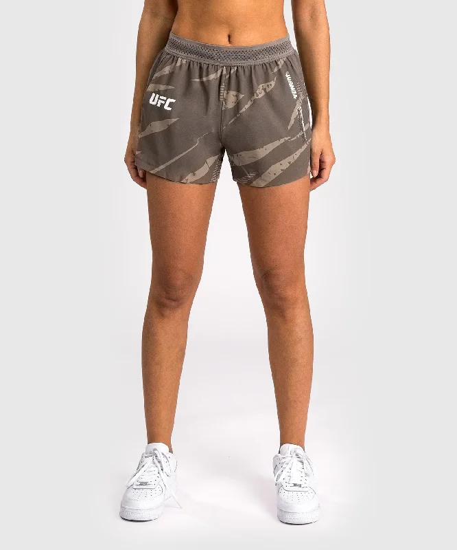 Comfortable Garments For Women UFC Adrenaline by Venum Fight Week Women’s Performance Short - Desert Camo