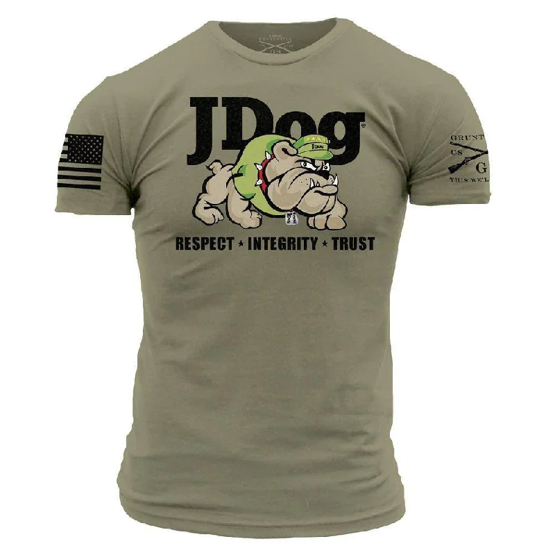 Luxury Casual Deals JDog T-Shirt - Light Olive