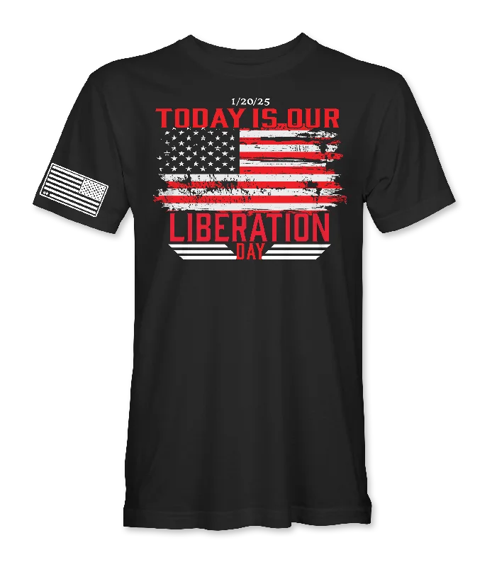 Sporty Fashion Offers Today Is Our Liberation Day T-Shirt