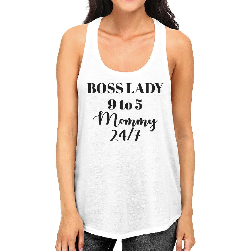 Chic Women's Garments Boss Lady Mommy Women's Graphic Tanks Funny Mothers Day Gift Idea