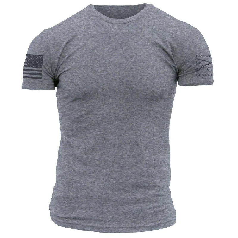 Chic Trend Collection Basic Crew T-Shirt - Dark Heather Grey