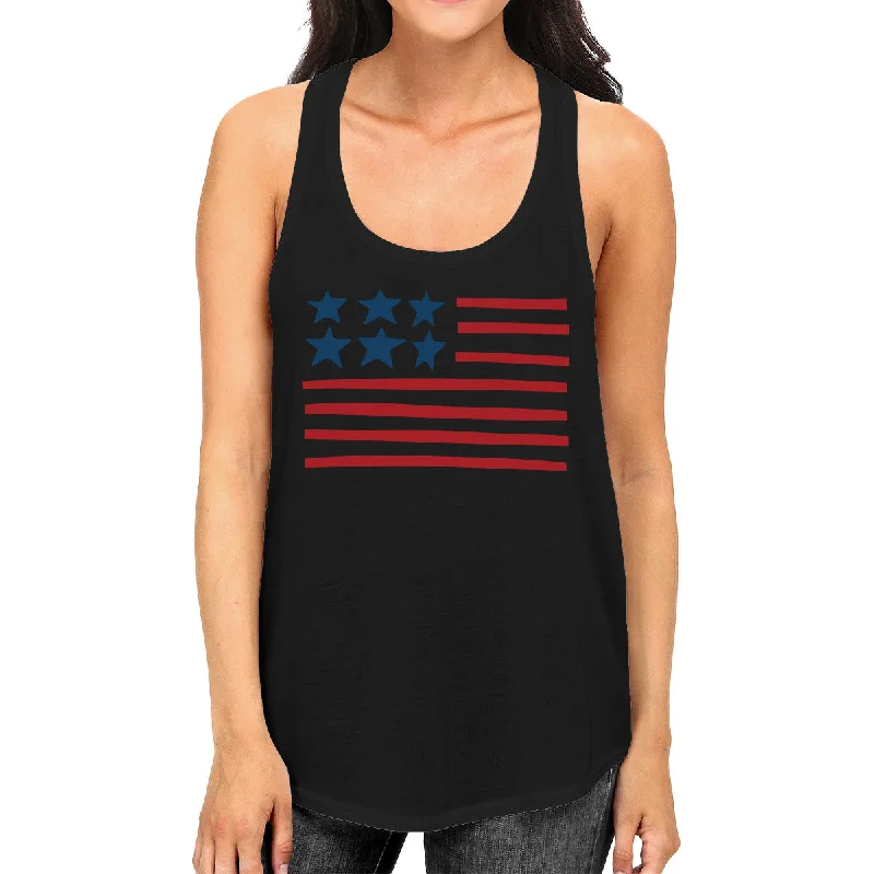 Everyday Elegance Sale USA Flag Sleeveless Tank Top For Women Cute Gifts For Army Wives