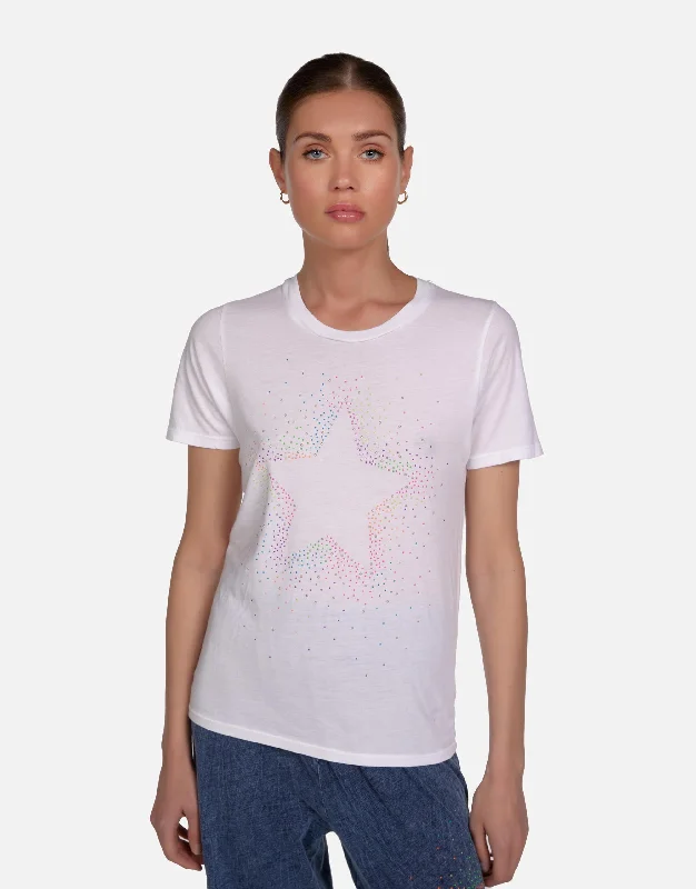 Women's Effortless Casual Outfit Croft Neon Stud Starburst