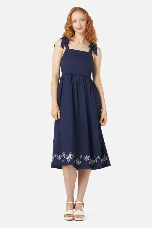 Romantic Fashion Discounts Butterfly Embroidered Dress