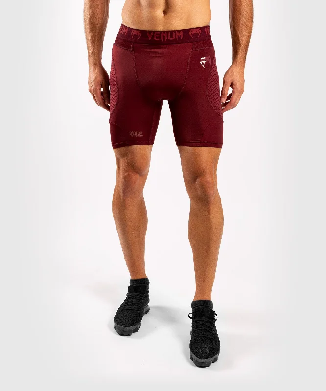 Unbeatable Deals Venum G-Fit Compression Shorts - Burgundy