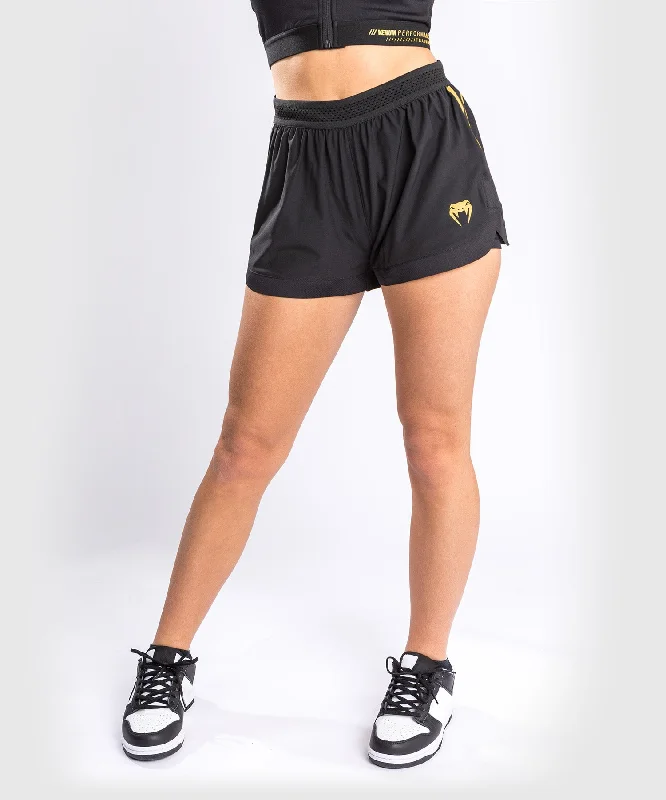 Women's Evening Garments Venum Tempest 2.0 Women’s Training Shorts – Black/Gold