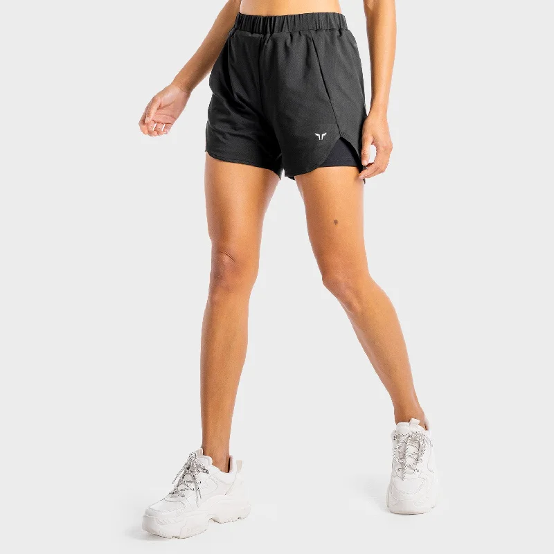 Timeless Women's Outfit Core 2-in-1 Shorts - Onyx