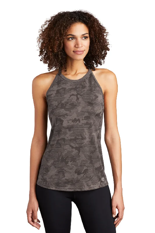 Comfortable Garments For Women Ogio Womens Endurance Pulse Phantom Moisture Wicking Tank Top - Gear Grey Camo