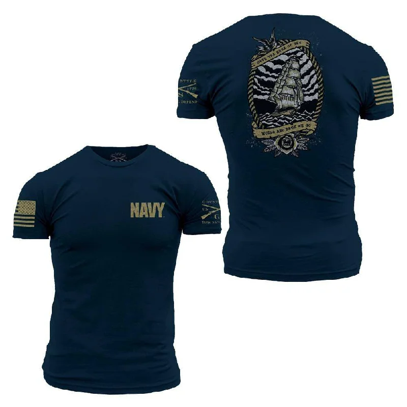 Classic Women's Clothing Styles USN - Edge of the World 2.0 T-Shirt - Navy