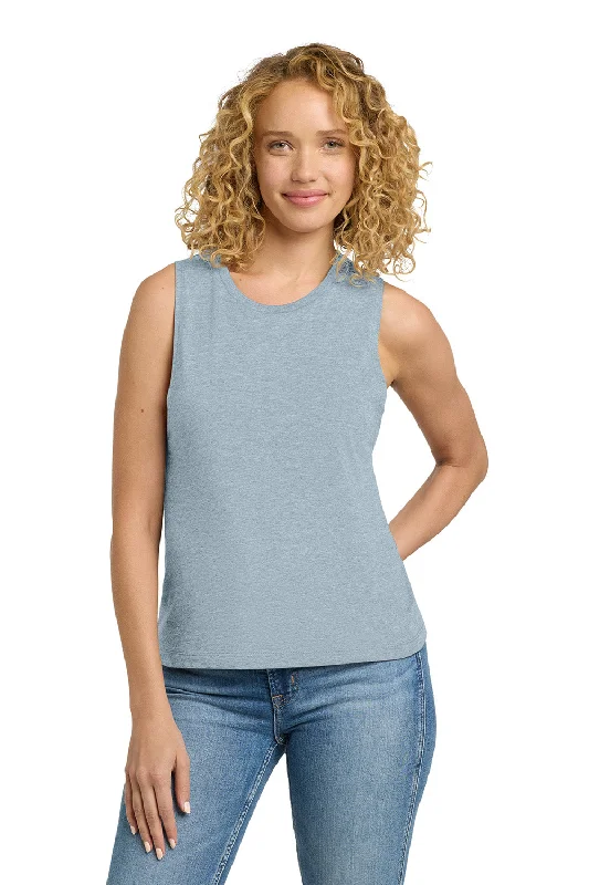 Timeless Women's Apparel Next Level Womens Festival Muscle Tank Top - Stonewashed Blue