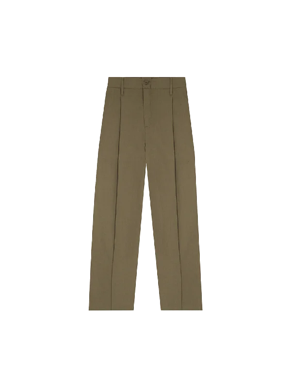 New In This Season Women's Cotton Linen Pants—soil brown