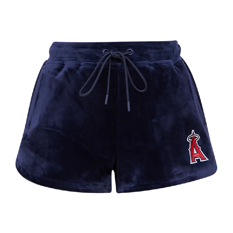 Casual Garments For Women MLB LOS ANGELES ANGELS CLASSIC WOMEN'S VELOUR SHORT (MIDNIGHT NAVY)