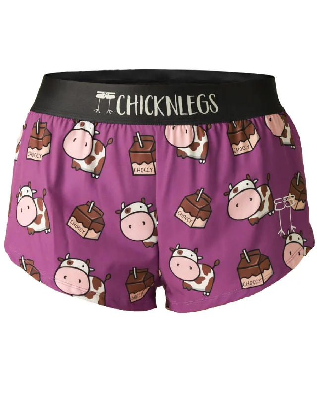 Timeless Elegance Sale Women's Choccy Cows 1.5" Split Shorts