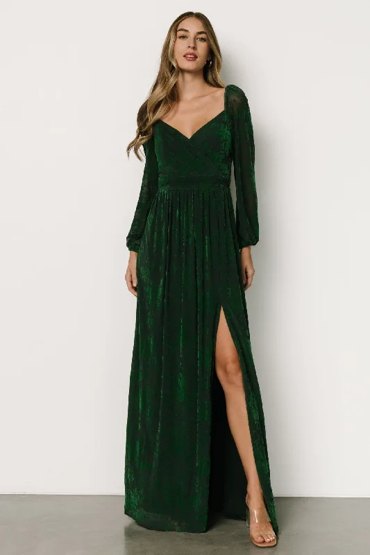 Hot Items Mable Velvet Maxi Dress | Green