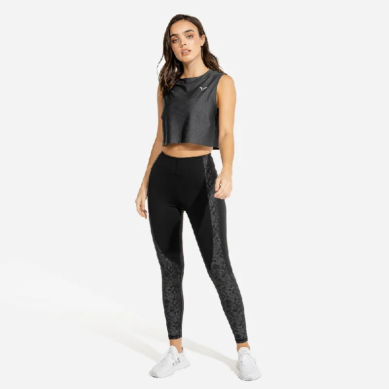 Affordable Women's Apparel Limitless Crop Top - Charcoal