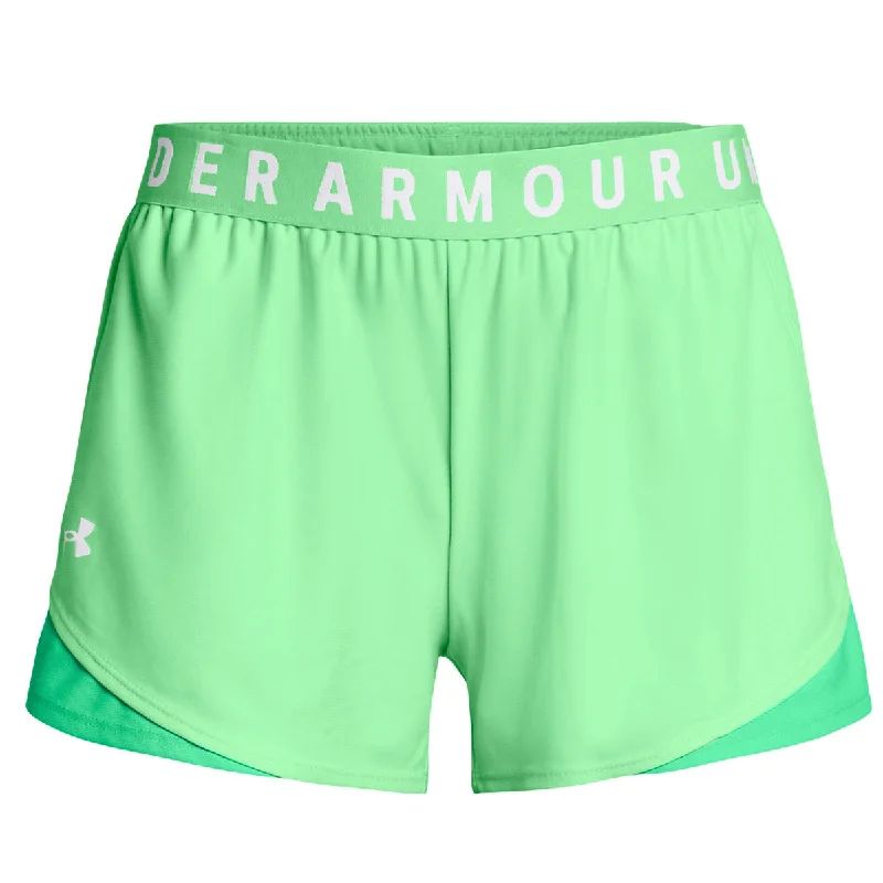 Women's Seasonal Clothing Under Armour Play Up 3.0 Shorts - Womens - Matrix Green/Vapor Green/White