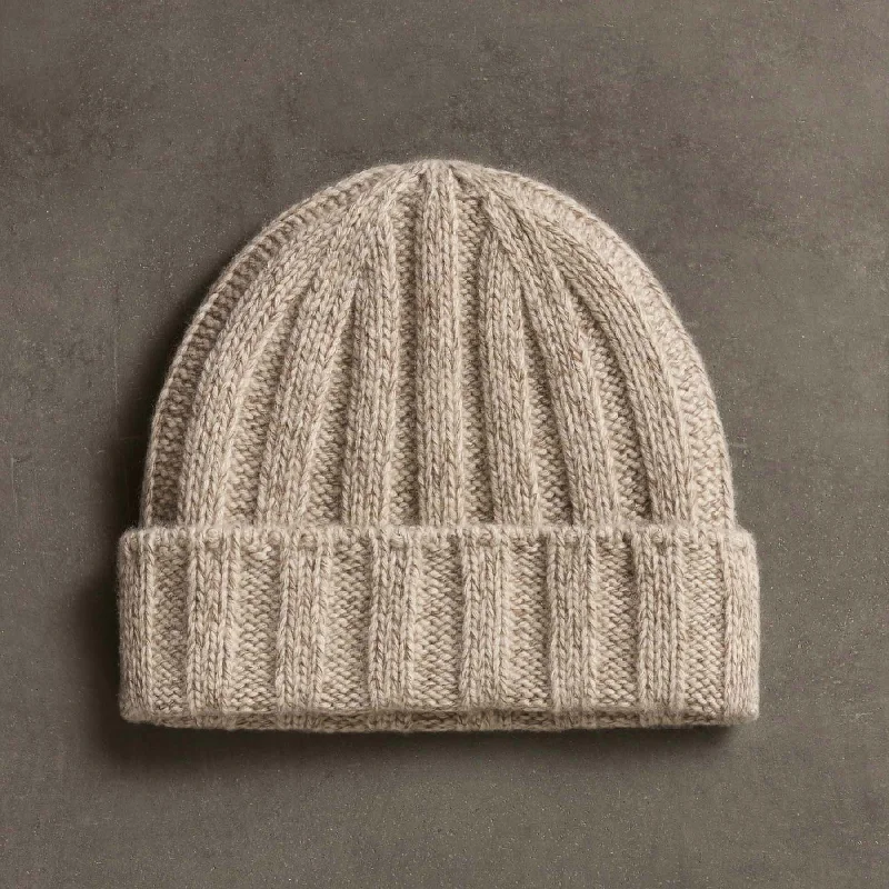 Fashionista Sale Cashmere Marled Beanie - Stone Marl