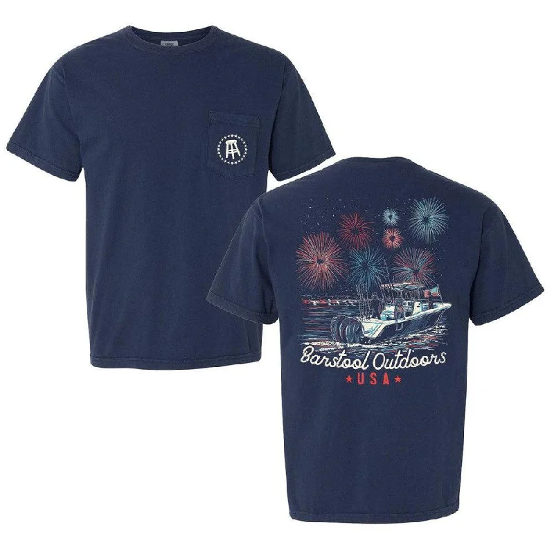 Huge Discounts This Week Barstool Outdoors Fireworks USA Pocket Tee