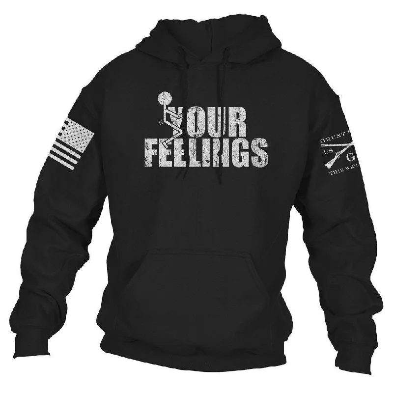 Crazy Price Slashing F*ck Your Feelings Hoodie - Black