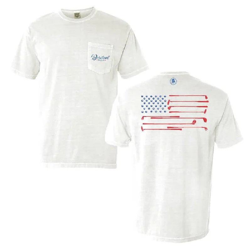 Women's Comfortable Lounge Attire Barstool Golf Flag Pocket Tee