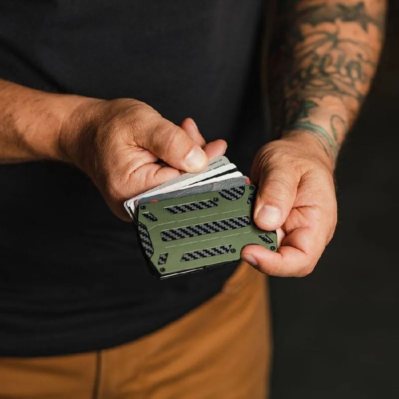 Modern Chic Discounts Grunt Style Phantom Wallet - Military Green