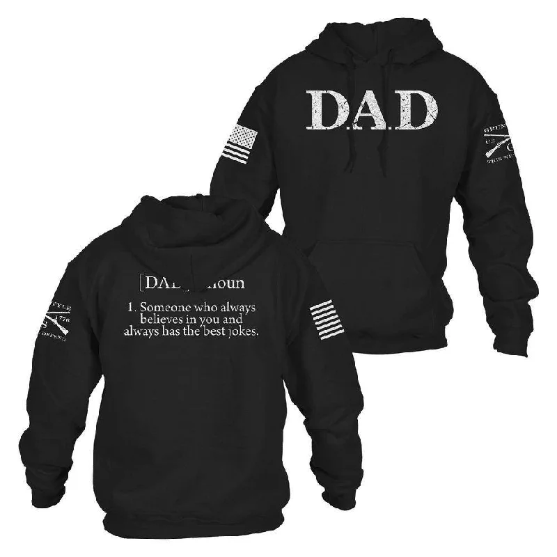 Limited Stock, Big Sale Dad Defined Hoodie - Black