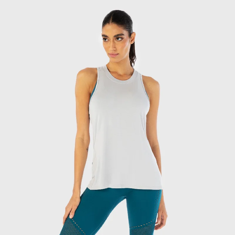 Women's Professional Attire Infinity Longline Workout Tank - Light Blue Fog