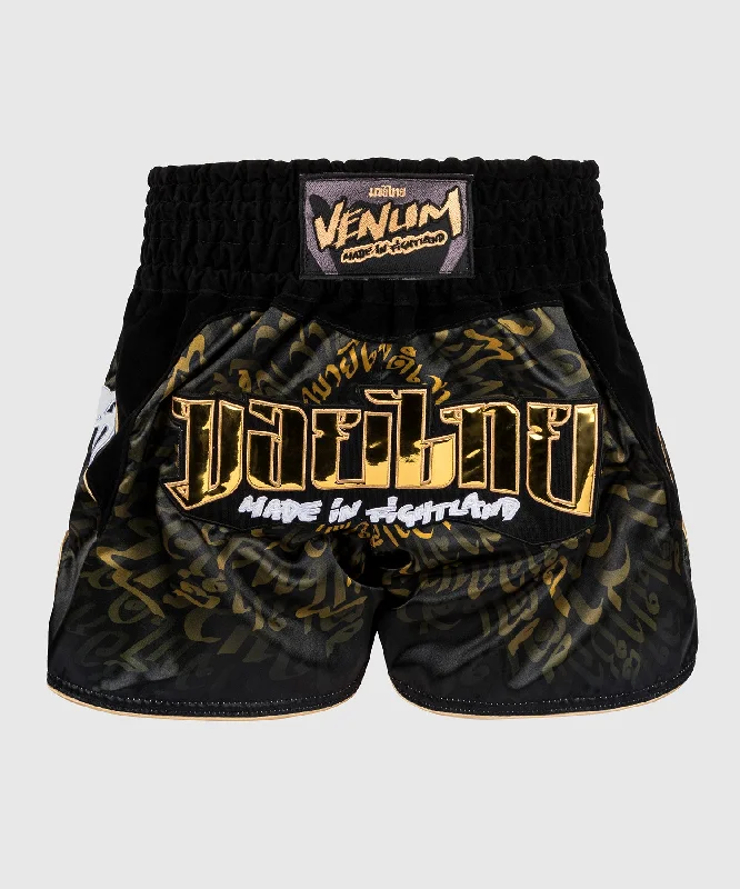 Women's Night-Out Outfit Venum Attack Muay Thaï Short - Black/Gold