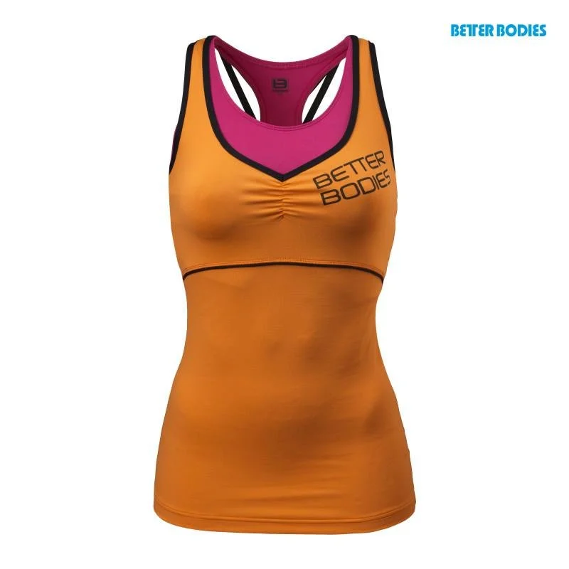 Limited Time Flash Sale Bette Bodies 2 - Layer Logo Top - Bright Orange