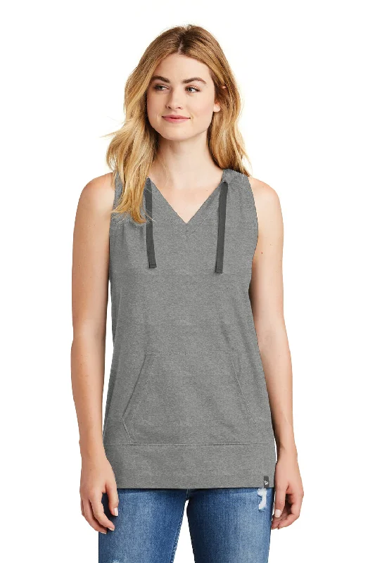 Top Deals New Era Womens Heritage Hooded Tank Top - Heather Shadow Grey