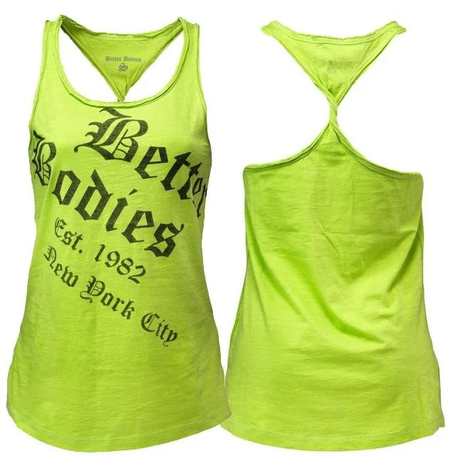 Stay Ahead In Style Better Bodies Twisted T-Back - Lime