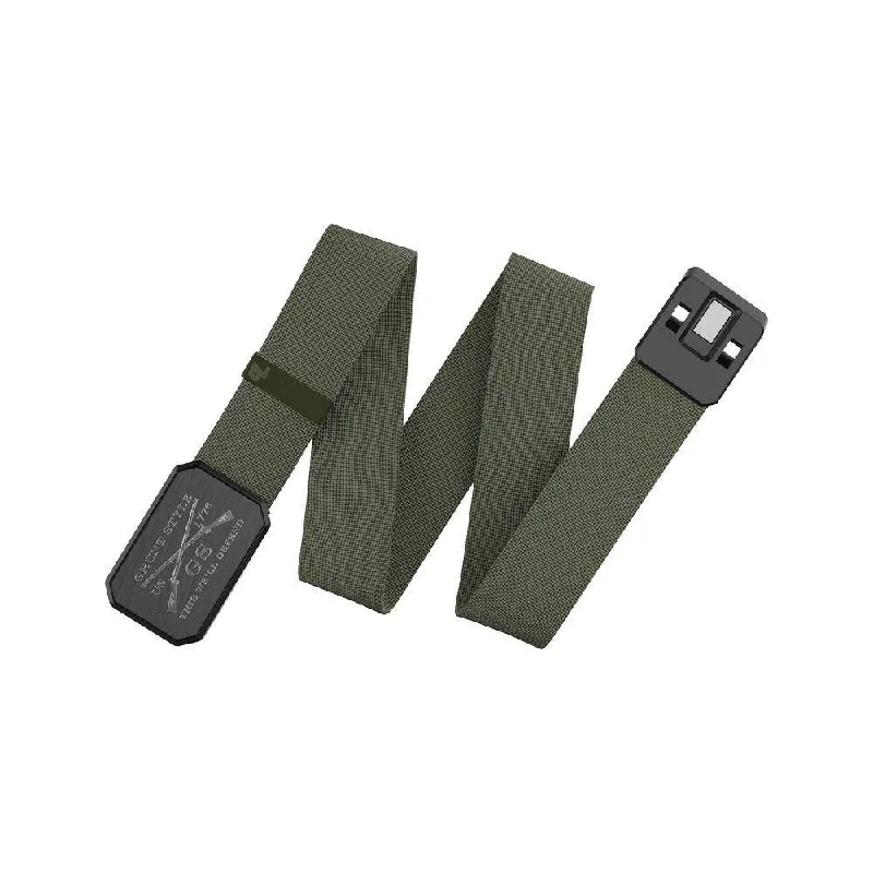 Fashion-Forward Women's Clothing Grunt Style x Groove Life™ Belt - Gun Metal on Olive